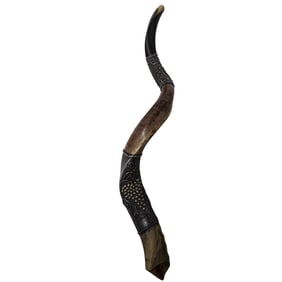 Signed Israeli Silver Horn Shofar