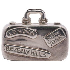 Tiffany & Co. Sterling Silver Suitcase Trinket Box