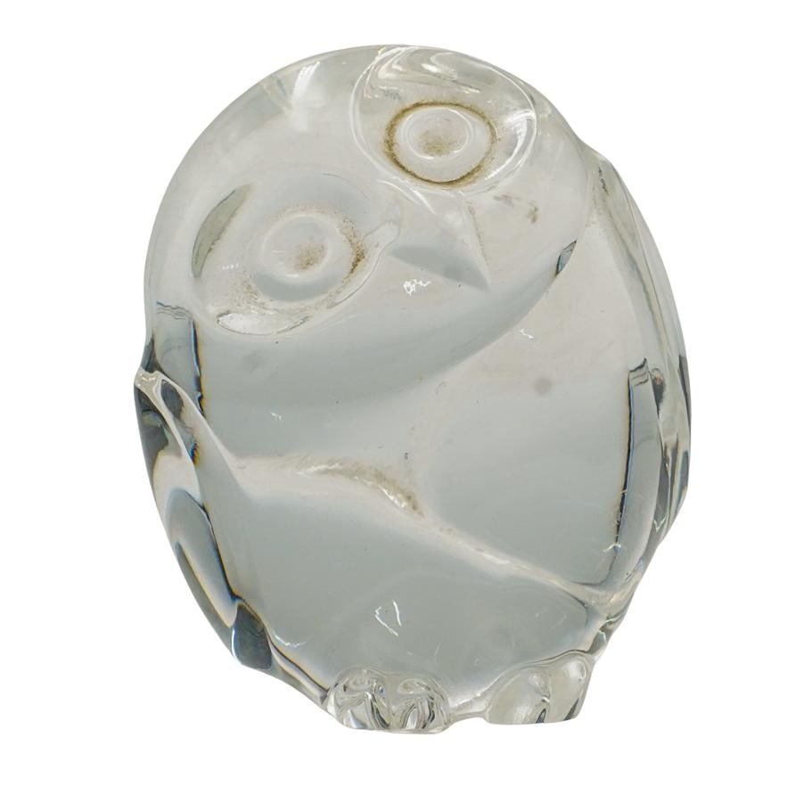 Steuben Glass Owl Hand Cooler (1 of 4)