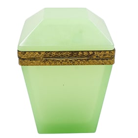 French Opaline Glass Casket Box