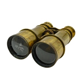 US Navy Lemaire Fabt. Brass Binoculars