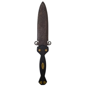 Native American Dog Knife, signed