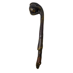 Native American Carved Wood Club