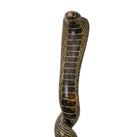 Carved Cobra Walking Stick