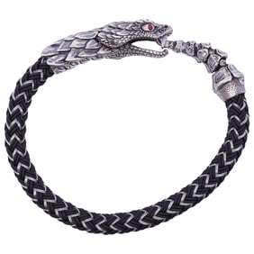 William Henry Sterling Silver Dragon Bracelet
