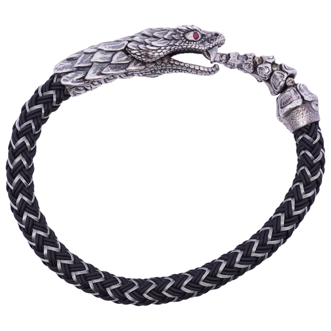 William Henry Sterling Silver Dragon Bracelet (1 of 5)