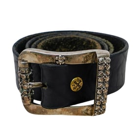 Soffer Ari Leather & Sterling Belt