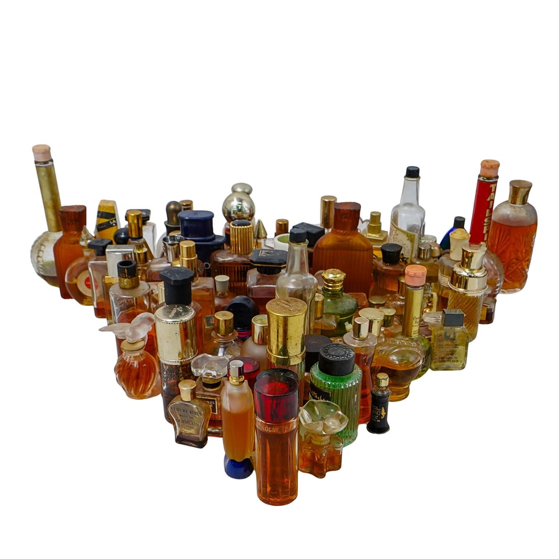 (91 pcs) Large Vintage Glass Perfume Grouping (1 of 8)
