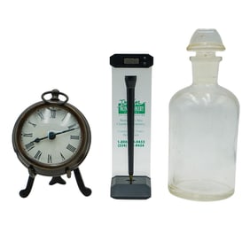 (3 pcs) Glassware and Clock Grouping