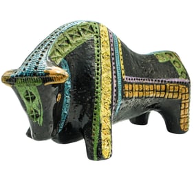 Vintage Bitossi Aldo Londi Ceramic Bull