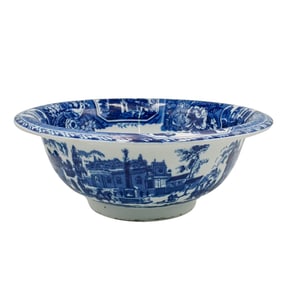 Victoriaware Ironstone Flow Blue Porcelain Wash Basin