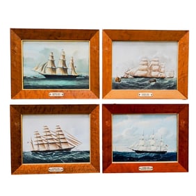 (4pc) Wedgwood Reproduction Ship Plaques