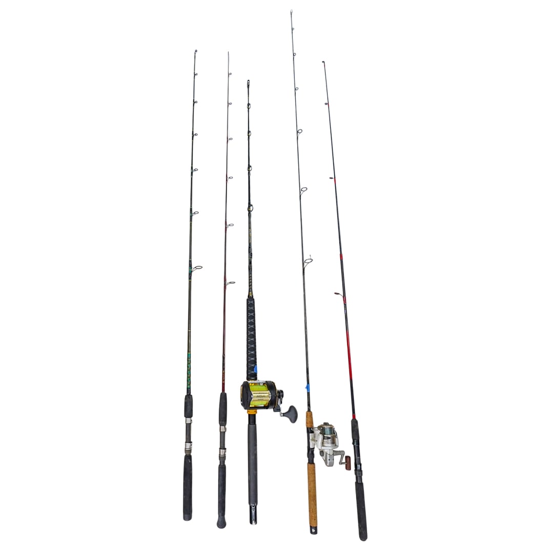 (5 pcs) Assorted Fishing Rods and Reels (1 of 9)