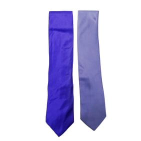 Pair of Silk Purple Brioni Ties.