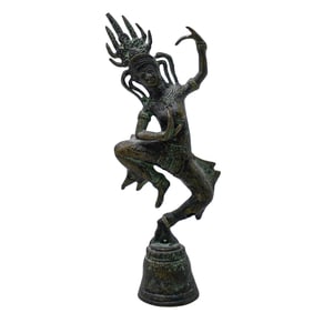 Indian Bronze Hindu Figural Bell