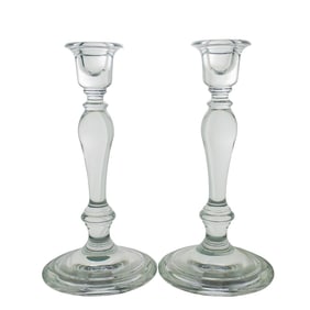 Pair Tiffany & Co Crystal Candlesticks