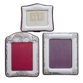 (3 Pc) Italian Sterling Silver Frames
