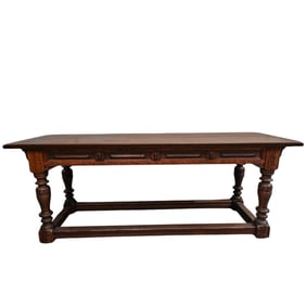 Antique Rectory Style Oak Table
