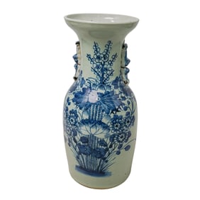 Chinese Blue and White Ceramic Vase