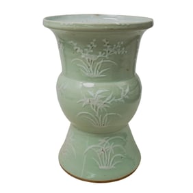 Celadon Glazed Ceramic Vase