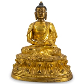 19th Cent. Gilt Bronze Figure of Buddha