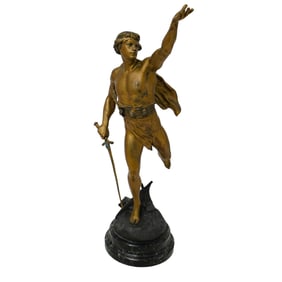 E. Picault French Bronze Sculpture