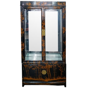 Drexel Heritage Style Lacquered Chinoiserie Cabinet
