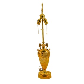 Antique Bronze Art Nouveau Table Lamp