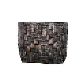 Mexican Sterling Silver Woven Basket