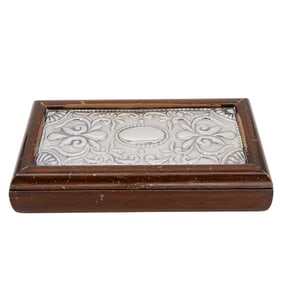 950 Silver and Wood Presentation Box