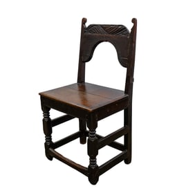 Antique Carved Oak Chair