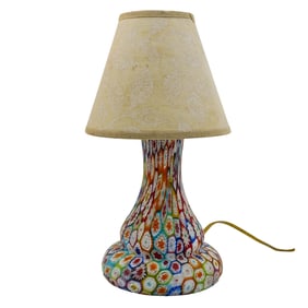 Millefiori Murano Glass Table Lamp