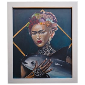 Espana Garcia (Spanish, 1965) "Truth Seeker" Acrylic on Wood