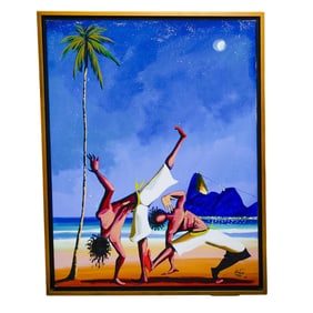 Andre Moco (Brazilian, 20th Cent.) Acrylic Painting