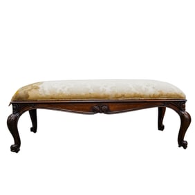 Antique English Mahogany Bench