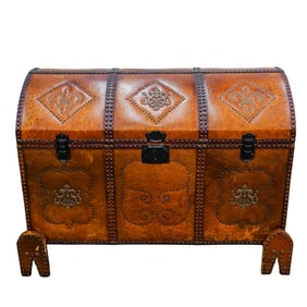 Vintage Studded Leather Chest
