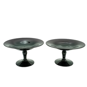 (2 pcs) Italian Amethyst Glass Bowls