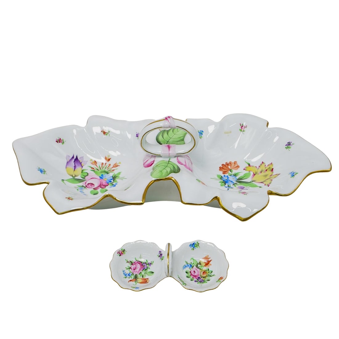 Pair of Herend "Printemps" Service Dishes (1 of 11)