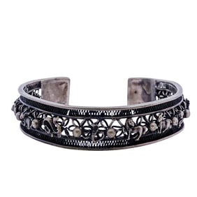 Silver Chinese Zodiac Cuff