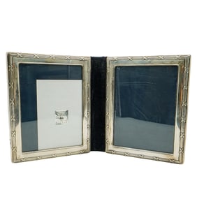 Carrs of Sheffield Sterling Silver Double Fold Photo Frame
