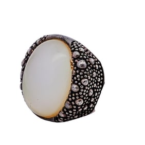 Michael Dawkins Moonstone Sterling Ring