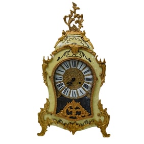 Franz Hermle Bronze Louis XIV Style Mantle Clock
