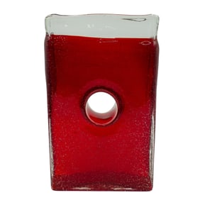 Murano Bullicante Glass Vase