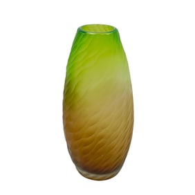 Frosted Gradient Murano Glass Vase