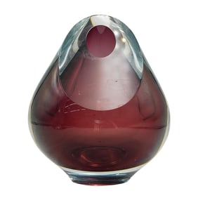 Robert Deeble (American, 20th Cent.) Art Glass Bud Vase