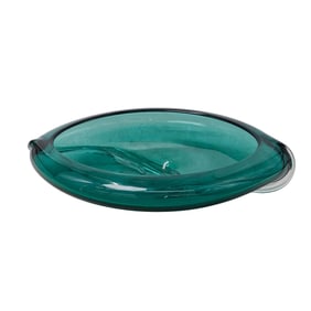 Art Glass Green Centerpiece Bowl
