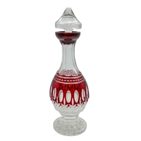 Waterford Crystal “Clarendon Ruby" Decanter with Stopper