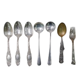 (7 Pc) Sterling Silver Utensil Grouping