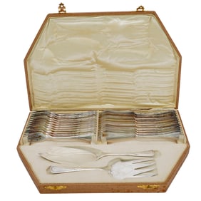 (26 pcs) WMF Silver Plate Fish Cutlery Set
