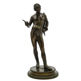 After Benedetto Boschetti "Narcissus" Bronze Sculpture